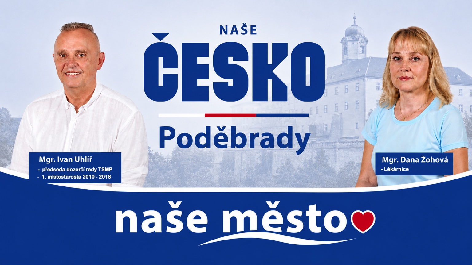 Úvodní fotka Naše Česko Poděbrady s kandidáty